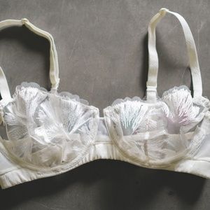 Simone Perele Manila Half-Cup Lace Bra 32D EUC
